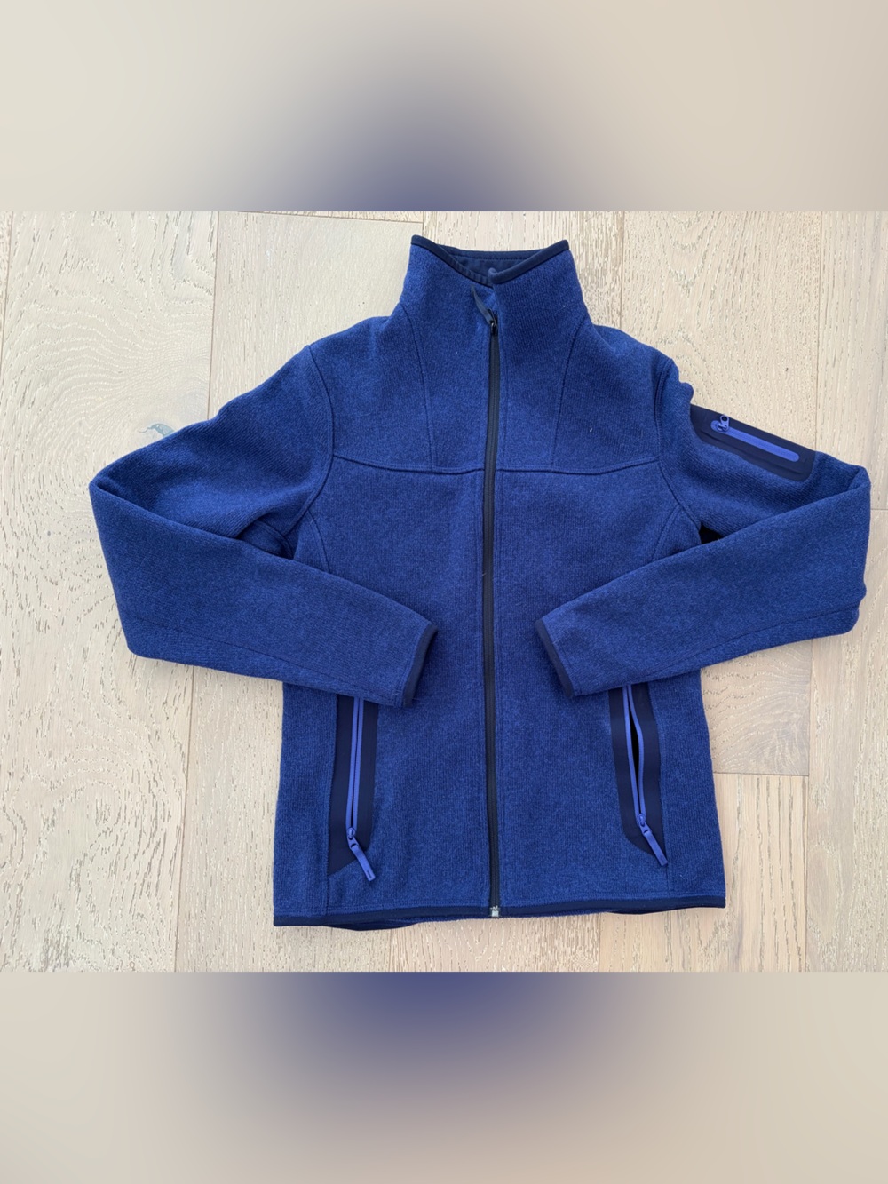 Arc'teryx Women’s Covert Cardigan Blue Full-Zip Fleece Jacket sz XS